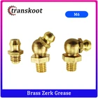 15 шт. M6 наружная резьба 1 мм Шаг 45 90 градусов прямой латунный гидравлический зерк смазка ниппель фитинги