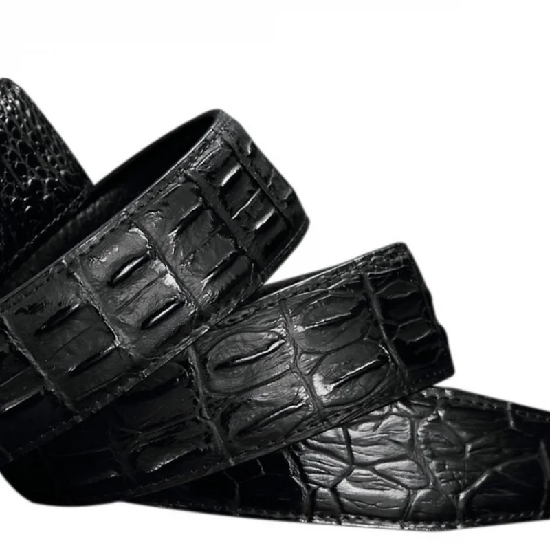 Ремень мужской из воловьей кожи с автоматической пряжкой роскошный винтажный