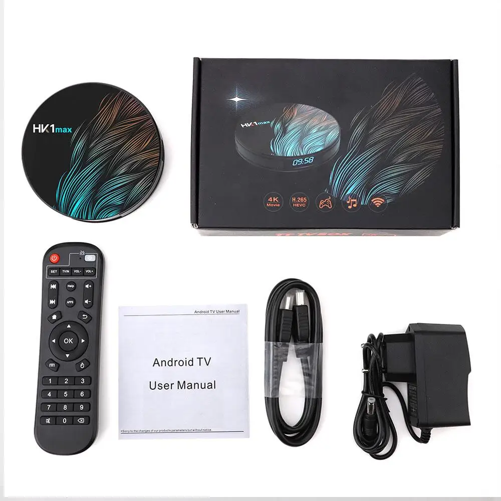 Android 11.0 TV BOX HK1 MAX 4GB RAM 128GB 64GB 32G ROM Smart Media Player RK3318 4K H.265 | Электроника