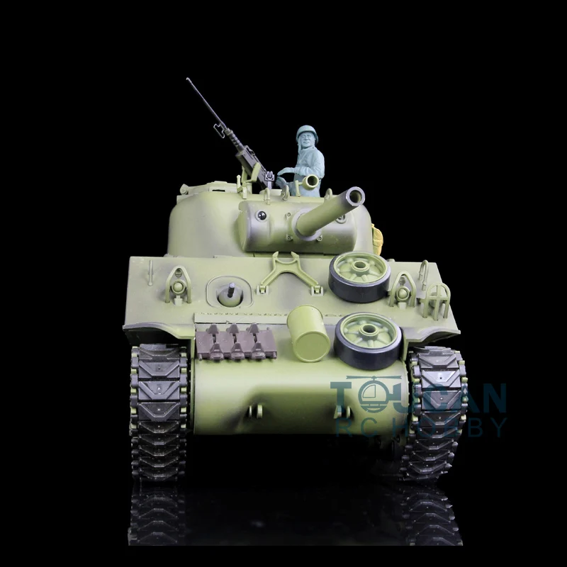 2 4G Heng Long 1/16 масштаб 7 0 пластиковая версия M4A3 Sherman RTR Радиоуправляемый Танк модель