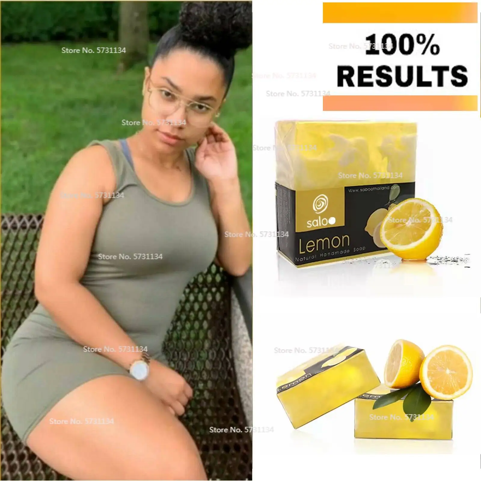 

Strong lightening lemon soap, arbutin,kojic, glycolic, lactic, very Strong soap