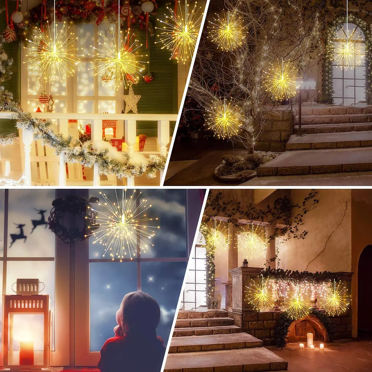 2 упаковки фейерверков s 120 Светодиодные Звездные огсветильник сказосветильник