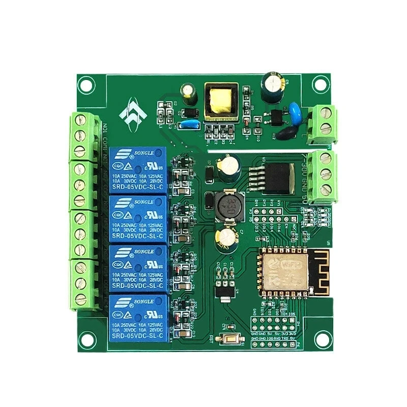 

Источник питания переменного/постоянного тока ESP8266 WIFI четырехсторонний релейный модуль ESP-12F плата разработки вторичное развитие