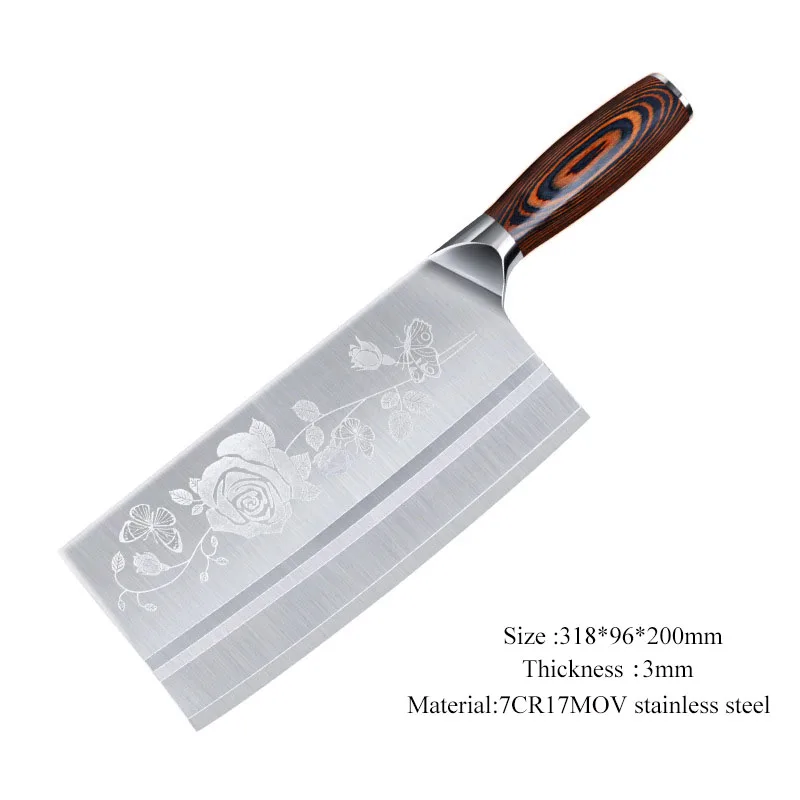 Type5 Timhome разделочный нож из нержавеющей стали, кухонный нож, мясник, мясник, кухонные инструменты, китайский нож - Цвет: Type5