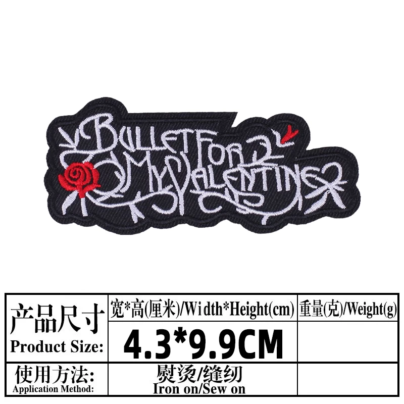 Нашивки с надписью Rock термоклейкие нашивки вышивкой в стиле хиппи Боб Band | Дом и