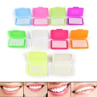 colorful orthodontic wax dental wax for braces wearer orthodontic wax strips with storage case food grade ortho brace wax