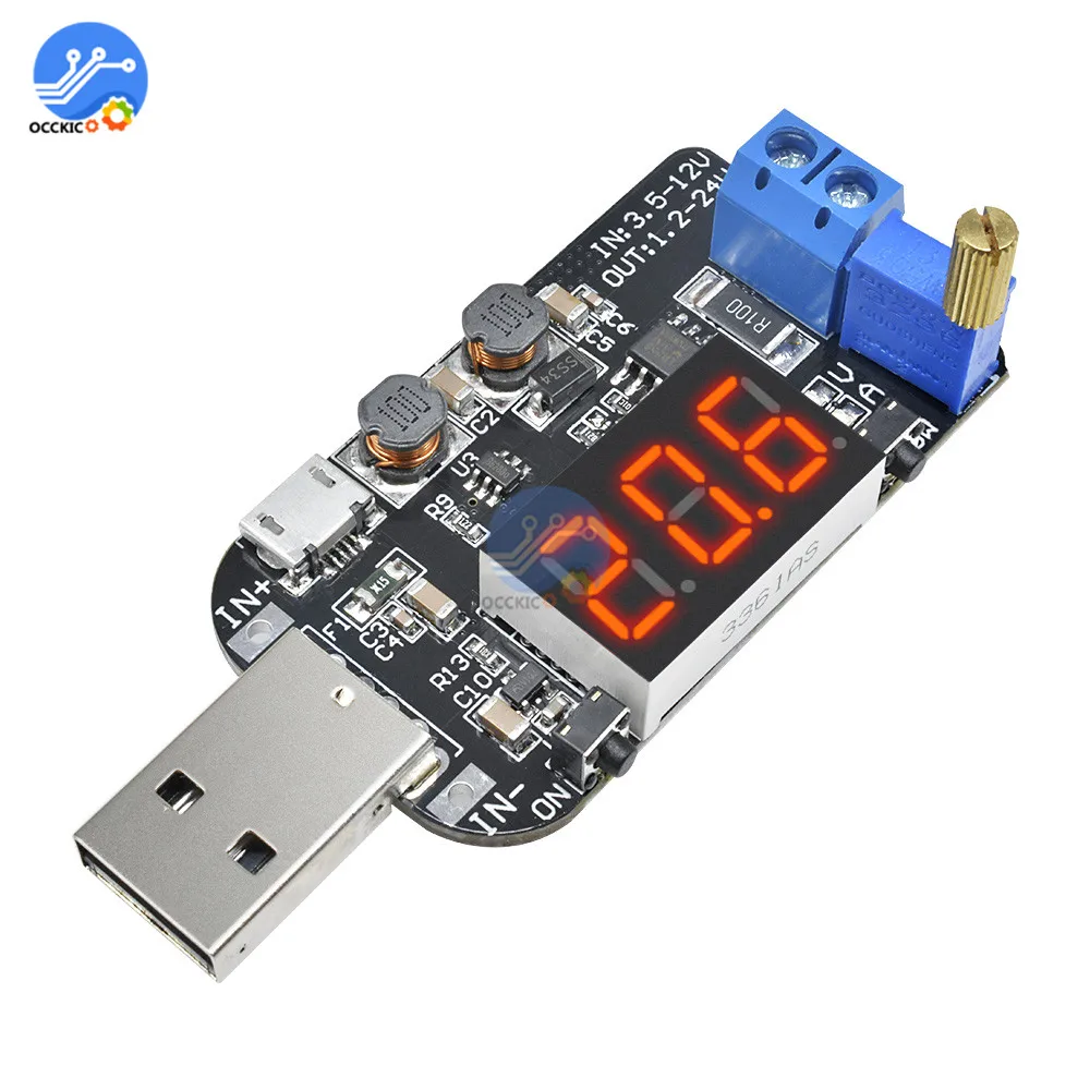 15 Вт модуль зарядного устройства USB DC CVCC при напряжении от 5 в до 1V 9V 12V 24V