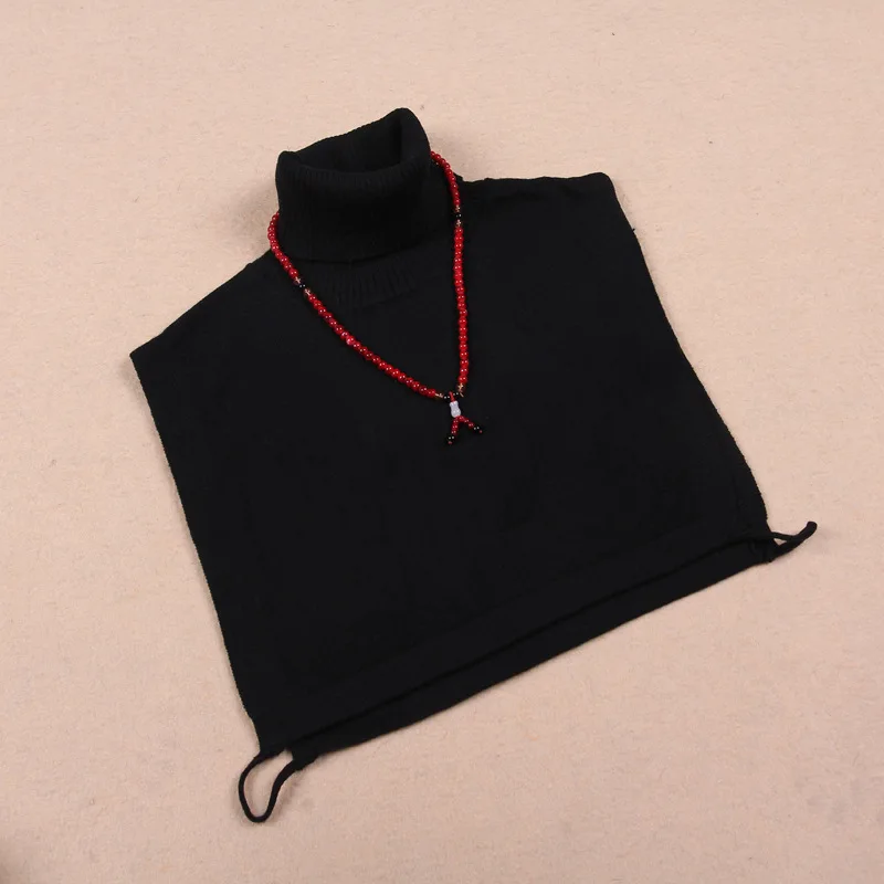 13.Black Square Sparsil, женская зимняя водолазка, вязаный шарф-кольцо, необычный дизайн, шапка с воротником, Осенний вязаный пуловер, теплые мягкие шарфы - Цвет: 13.Black Square