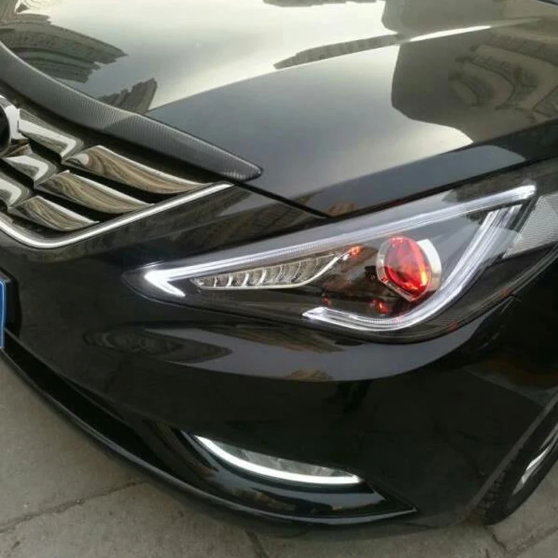 Автомобильные фары для Hyundai Sonata головной светильник s 2011 2014 передний биксеноновые