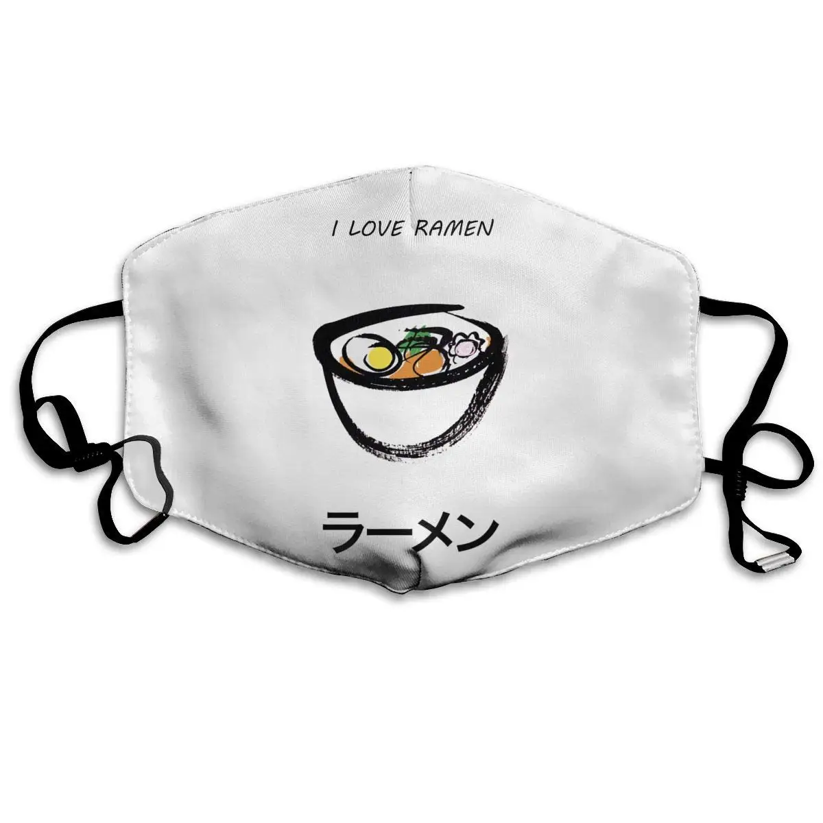 

Mouth Mask I Love Ramen Print Masks - Breathable Adjustable Windproof Mouth-Muffle, Camping Running for Women and Men