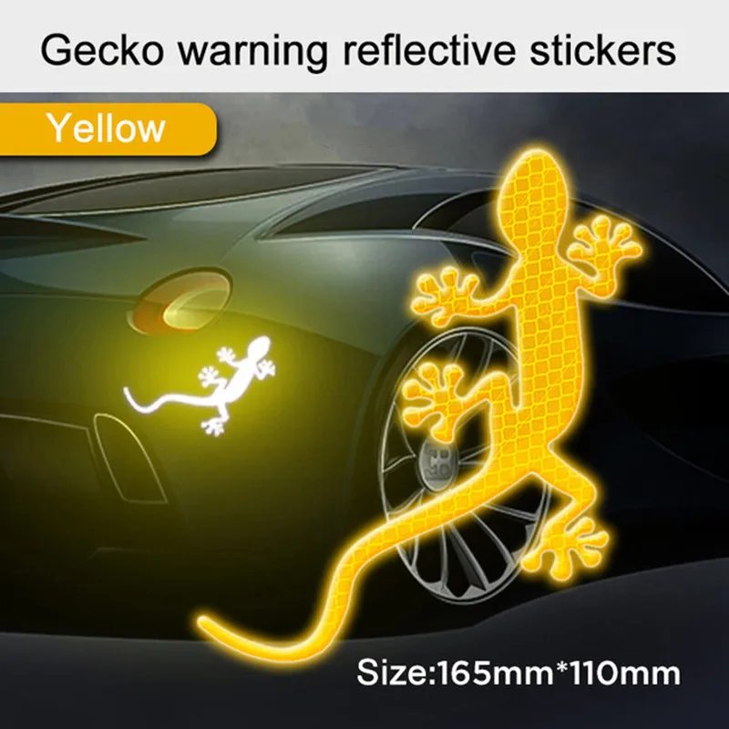 Автомобильная наклейка Gecko Refective стикер s Авто наклейки Предупреждение ющие и