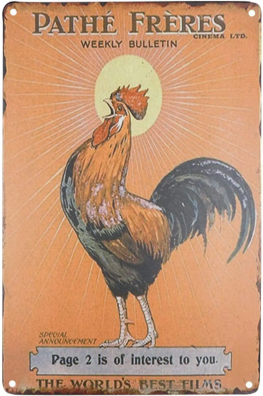 

Meet Vintage декоративный металлический оловянный Sign 8x12 дюймов, ферма, арт-деко, железная живопись (узор 21)