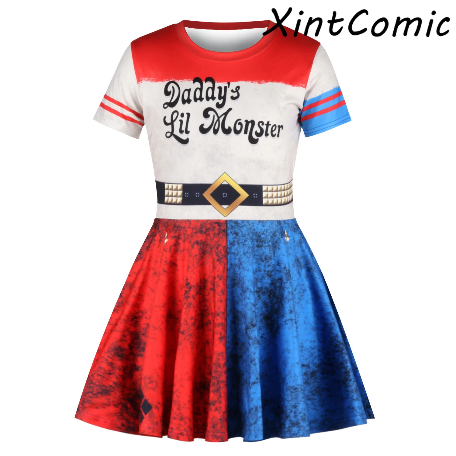 Отряд Самоубийц Harley Quinn платье монстра карнавальный костюм юбка для девочек Harleen