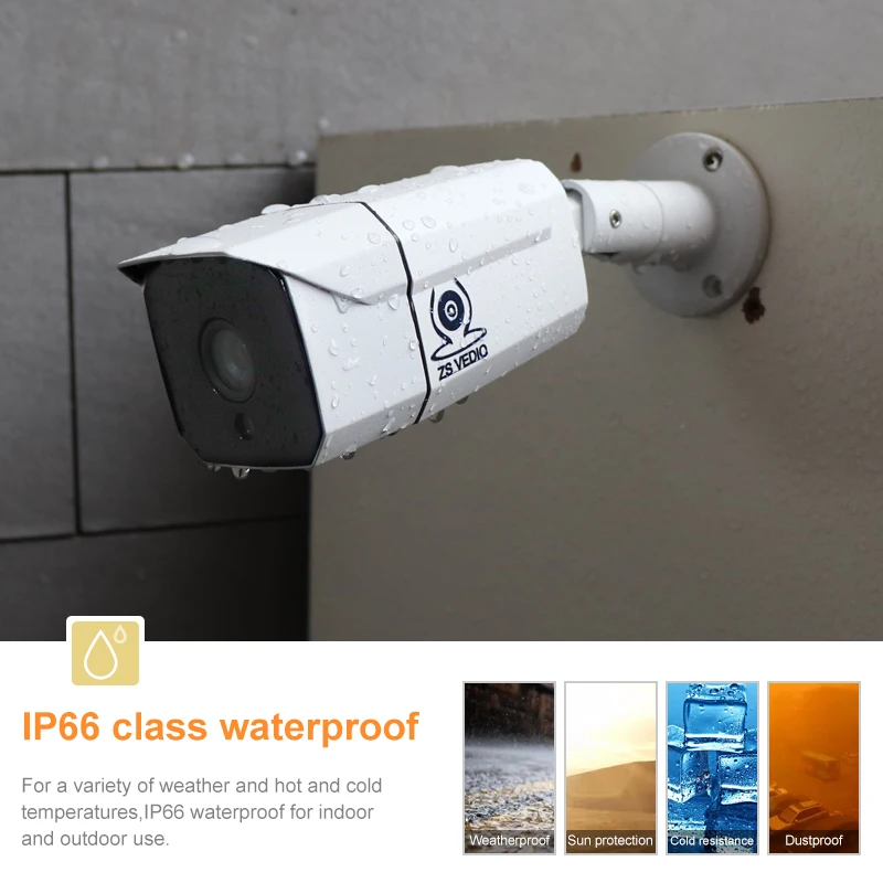 ZSVEDIO камеры наблюдения ip камера poe наружная безопасность full hd onvif 5.0MP сигнализация