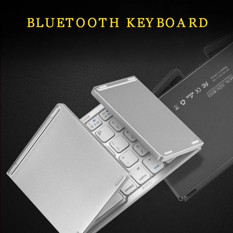 

Складная Bluetooth-клавиатура с кронштейном, ультратонкая беспроводная клавиатура, три системы, мини-Bluetooth-клавиатура, беспроводная