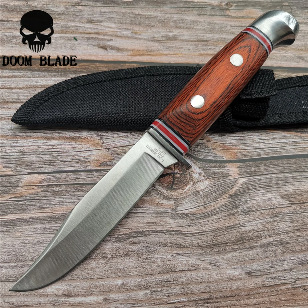 200mm 5CR15MOV Blade Knives Tactical Hunting Knife Outdoors Camping Survive Multi Tool with Nylon Sleeve | Инструменты