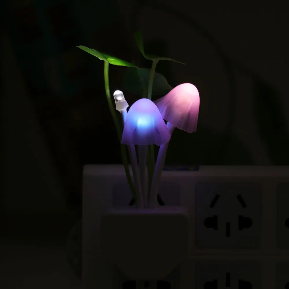 Декор для дня рождения новинка светильник в виде грибов вилка ЕС и США с датчиком