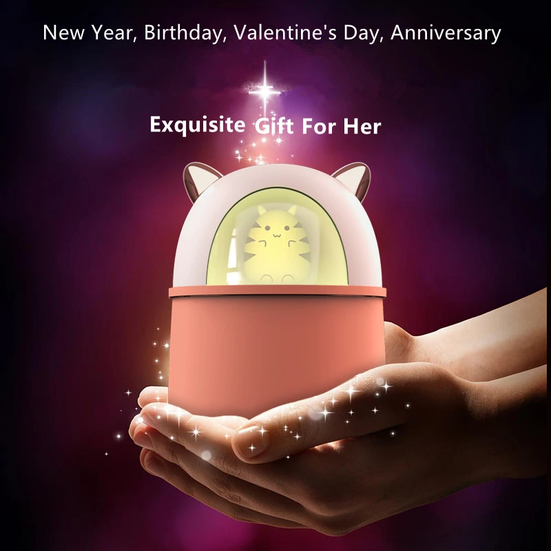 USB увлажнитель 300 мл милый питомец Ультразвуковой Холодный Туман Арома воздушный