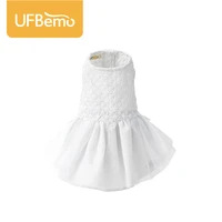 ufbemo dog dress costume cat pet dresses for christmas wedding party white lace for all seasons clothes for small dogs chihuahua