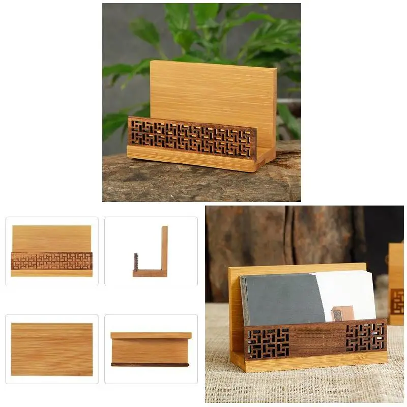 Держатель для дисплея профессиональный черный орех Натуральный Бамбуковый