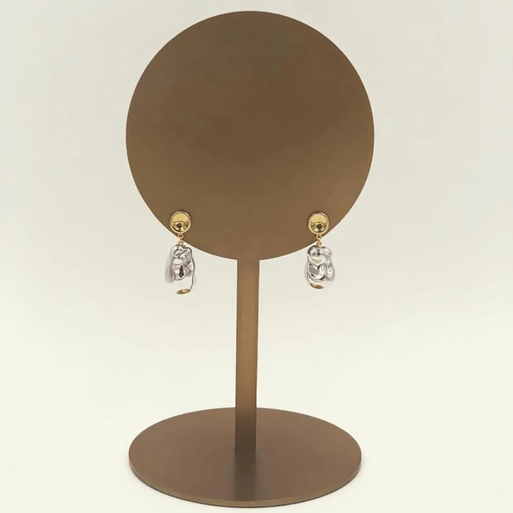 Модные простые металлические серьги Amorita boutique Round design|Серьги-подвески| |