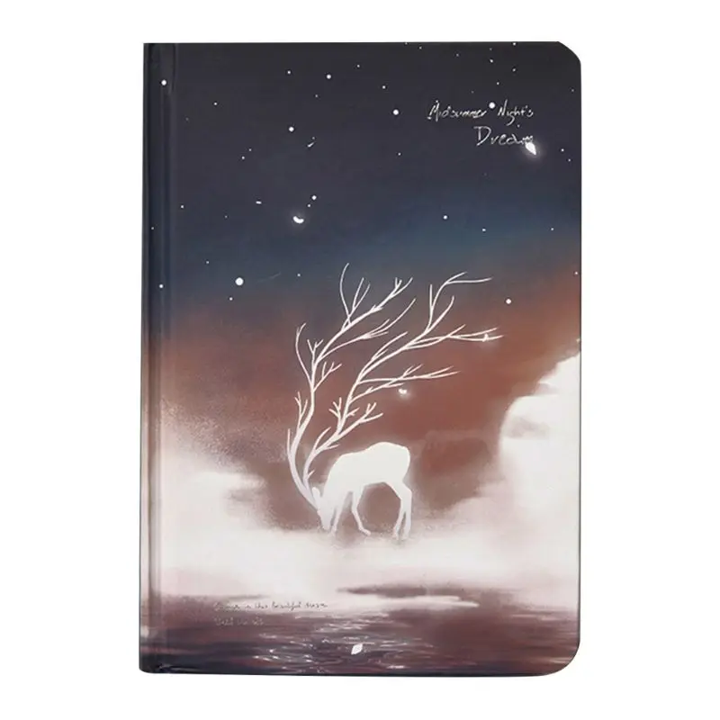

Cute Luminous Notebook Diary Paper Drawing Sketchbook Noctilucent Office Supply