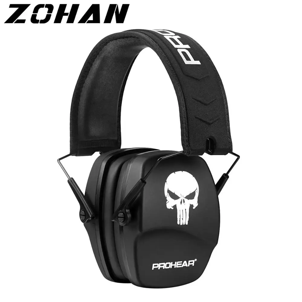 Redução de Ruído Crânio dos Desenhos Cancelamento de Ruído para Fones de Ouvido Zohan Orelha Proteção Tiro Earmuffs Auditivos Animados Muffs Nr26db