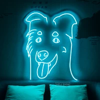 dog custom pet neon sign led light home bedroom wall decor store studio cafe pet shop illuminated plaque