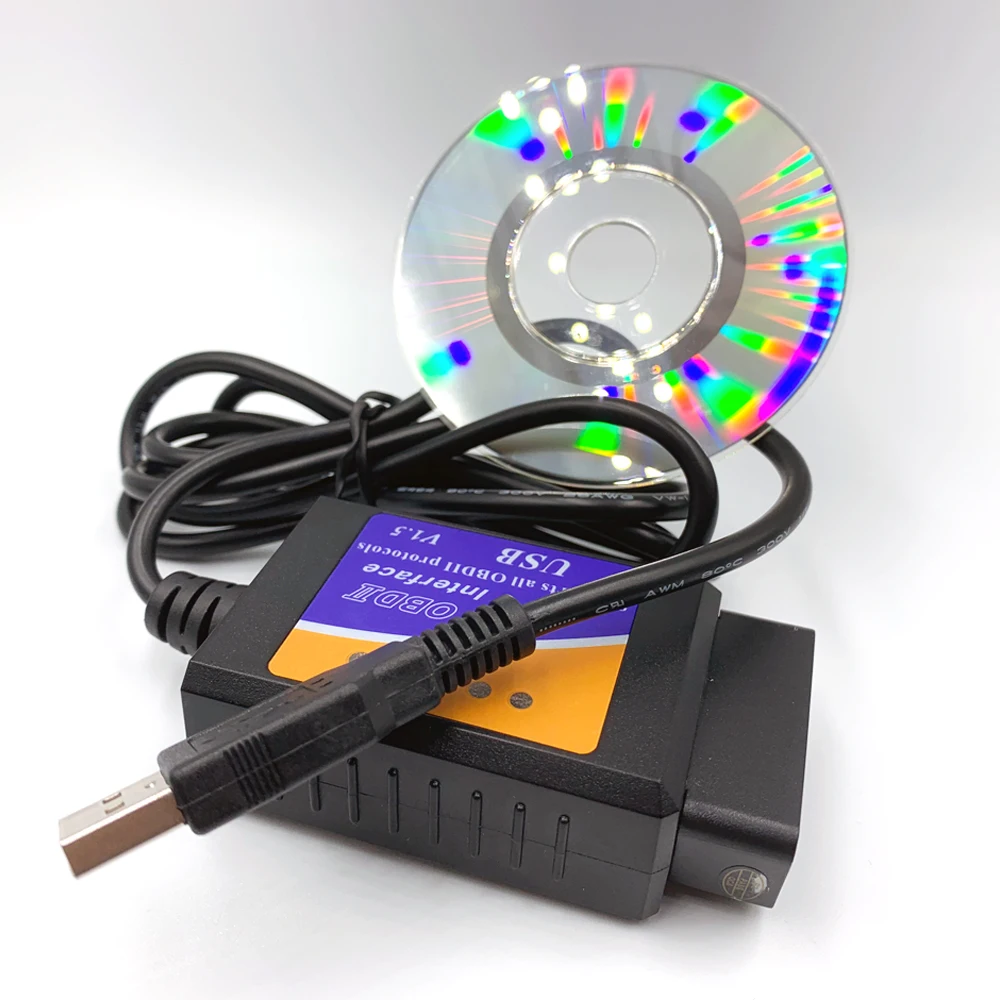 USB диагностический сканер ODB 2 ELM327 FTDI FT232RL V1.5 ELM 327 uto с поддержкой автомобиля