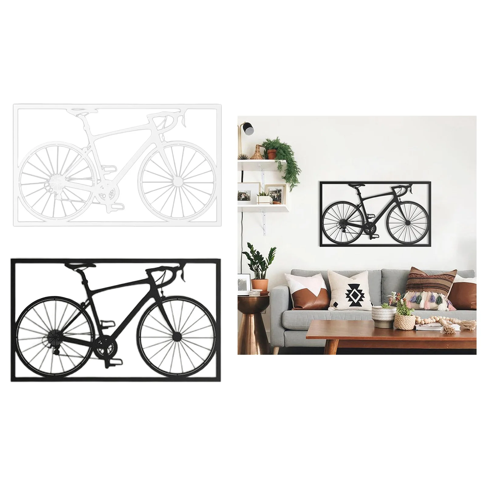 

Bike Wall Art Living Room Wall Sculpture Carving Collectible Metal Crafts Farmhouse Cyclist Decor Gift Housewarming Decor