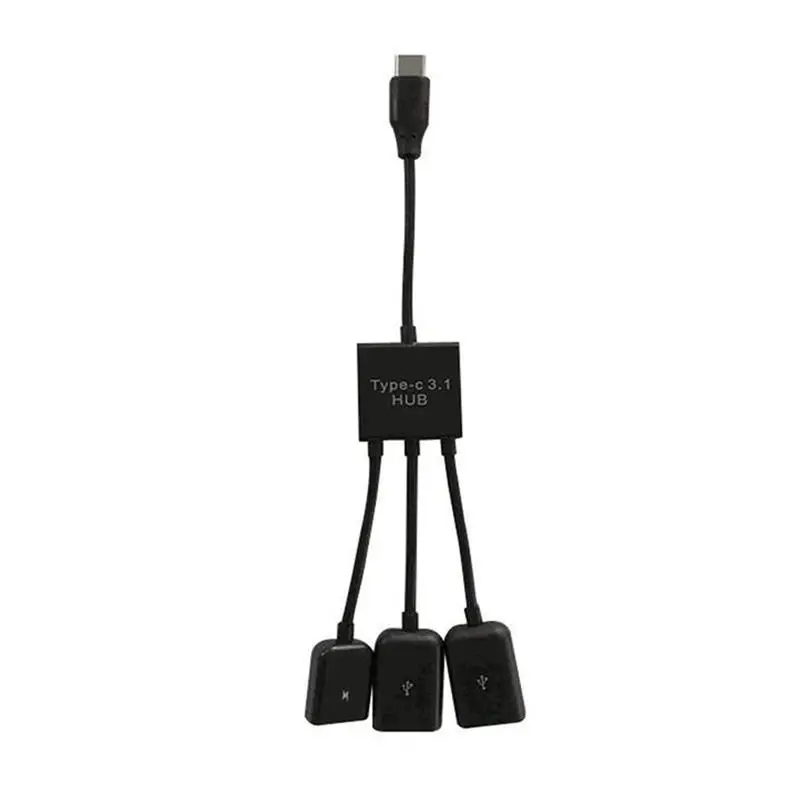 USB Type C концентратор 3 в 1 несколько кабель разъем мини портативный OTG Хост для