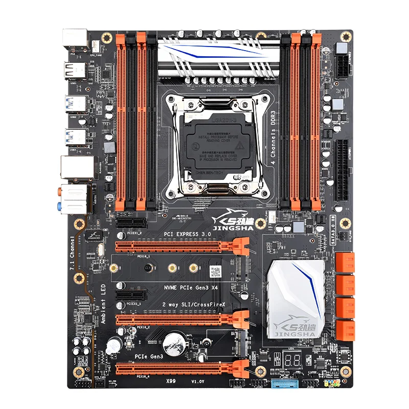 Материнская плата JINGSHA X99 LGA 2011-3 с XEON E5 2678V3 поддержка PCIE 16X DDR3 ECC REG RAM | Компьютеры и