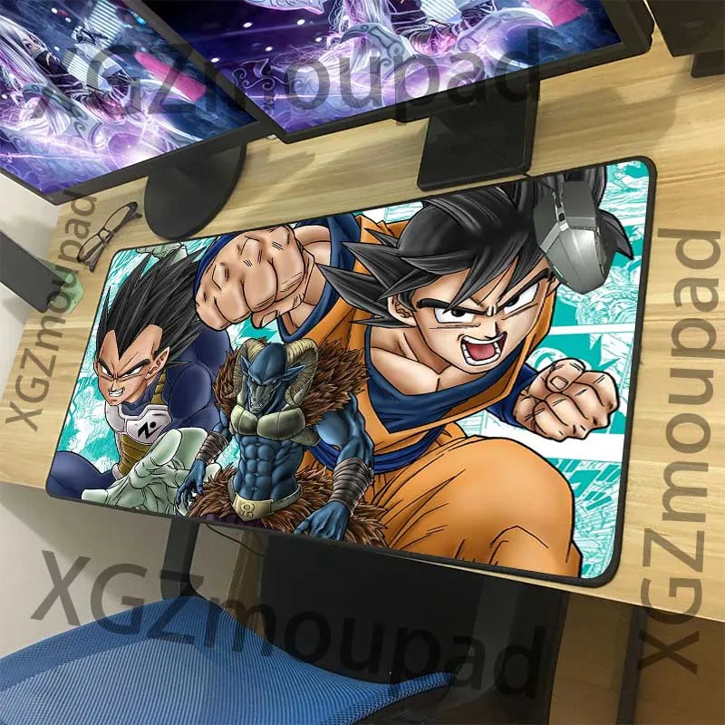 XGZ большой коврик для мыши Черный замок край аниме Dragon Ball Сон Гоку компьютерный стол коврик Резиновая полоса Нескользящая изоляционная подставка