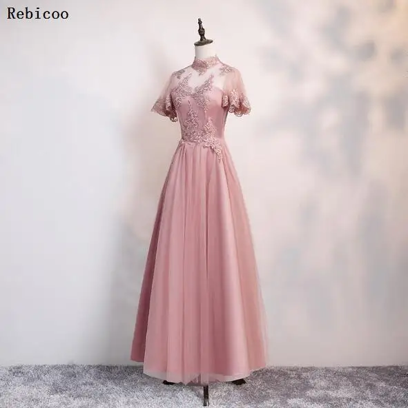 

Vestido Lace Long chiffon party Dresses Sexy night Dress for Wedding Party celebration formal Dresses