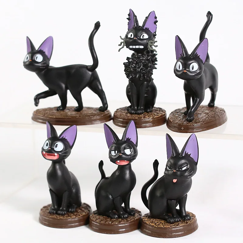 Служба доставки Kiki черная кошка Jiji Min ПВХ фигурки коллекционные модели игрушек 6