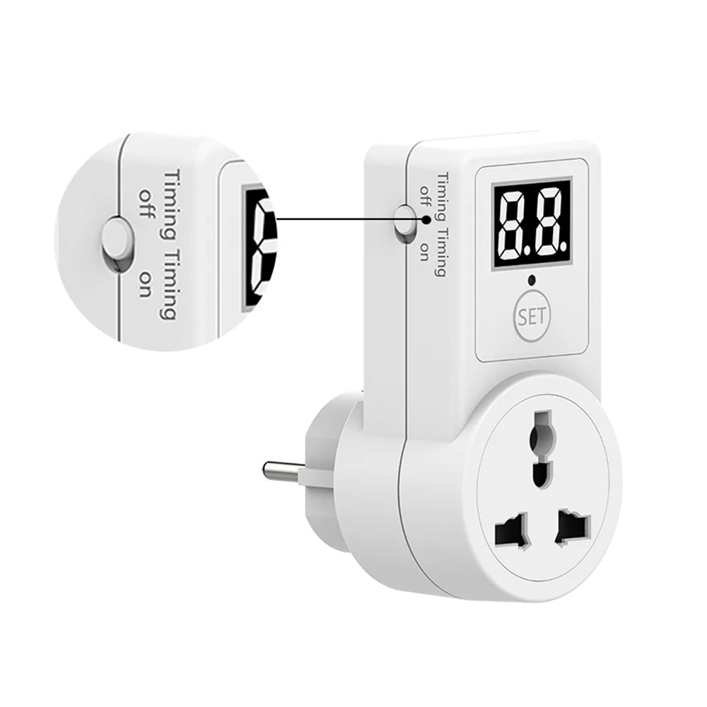 Электронный цифровой таймер розетка кухонный 220-240 В программируемая