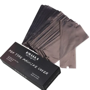 EMALLA 200 шт.кор. Черные Портативные одноразовые тату сумка чехол для тату машинки ручка Аксессуары для тату Бесплатная доставка