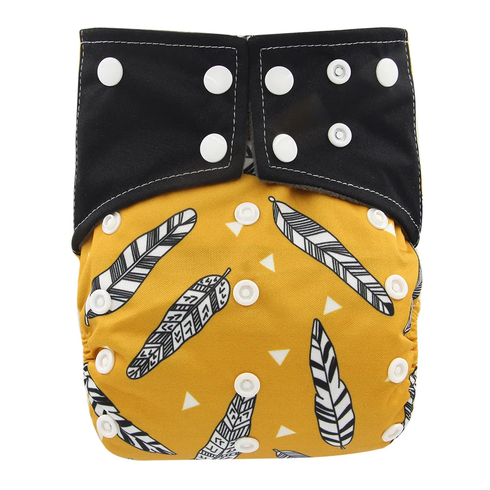 Детские подгузники тканевые Все в одном из древесного бамбука с вшитой вставкой