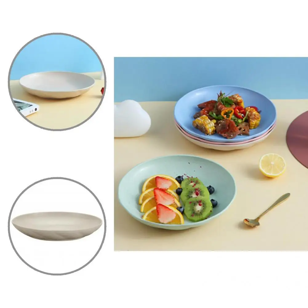 

Dessert Plate Anti-rust Fashion Easy Clean Portable Heightened Bottom Dessert Plate