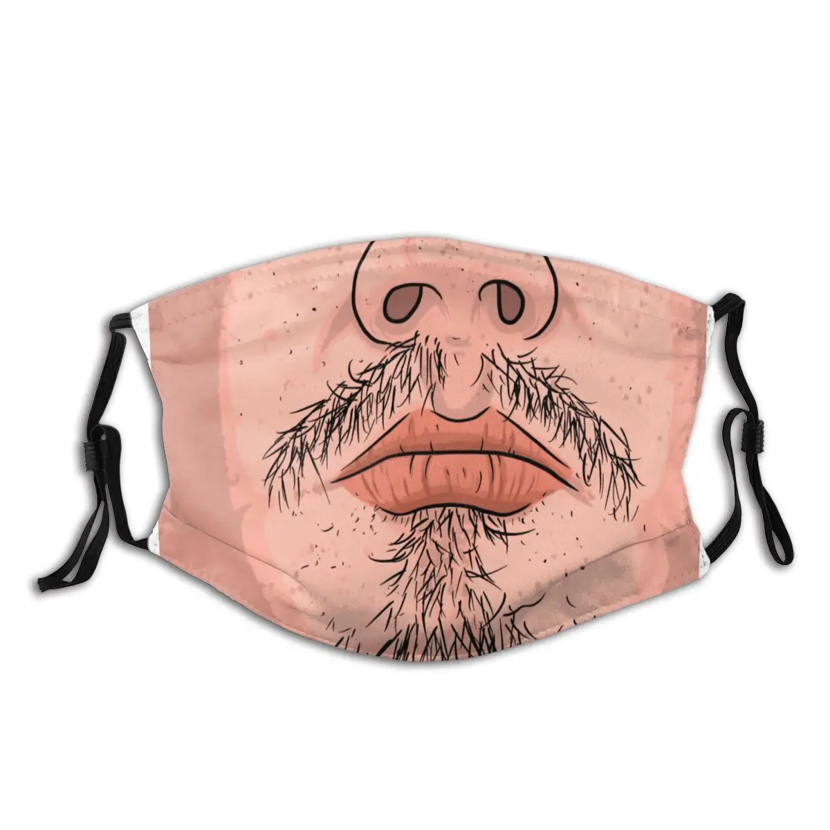 

My Mouth Mouth Mask Adult Dust Mask Activated carbon filter funny Black mask cloth washable masks
