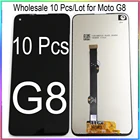 Оптовая продажа 10 шт.лот для Moto G8 ЖК-дисплей с сенсорным экраном и цифровым преобразователем XT2045-1 XT2045-2 XT2045-5