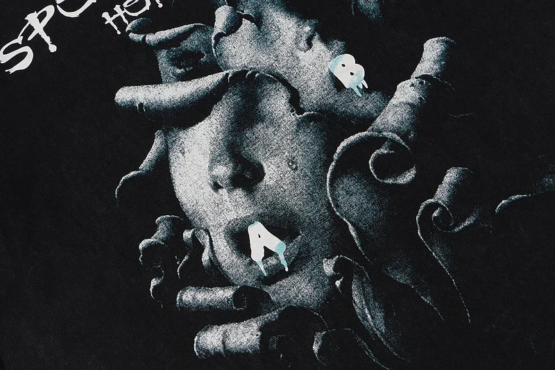 

Men Face Rose Print T Shirt Unisex Hiphop Casual Short Sleeve t shirts 2021 Summer Oversize T shirt 100%Cotton O-neck Tees