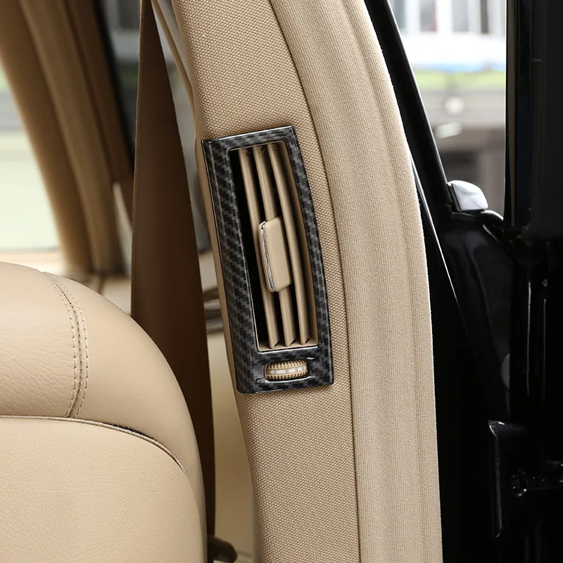Для Mercedes Benz S Class W221 2008-2012 ABS серебристый/углеродное волокно текстура B-столб