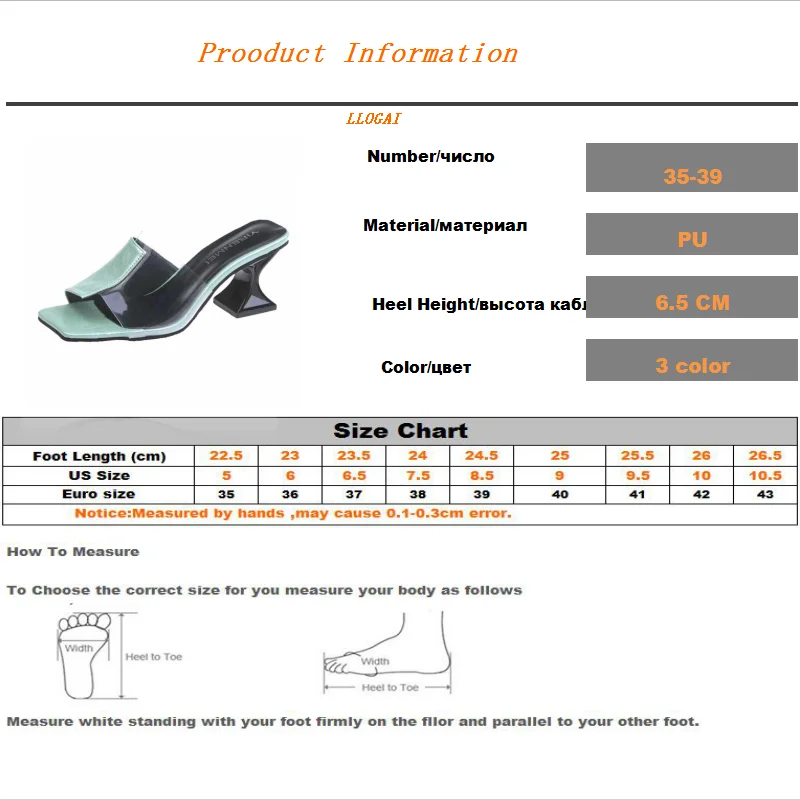 

High Heel Party Slippers Women Pumps Sexy Open Toe Transparent Slipper Woman Shoes Summer Outdoor Mid Heel Slippers Ladies Shoes