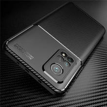 For Xiaomi Mi 10T Pro 5G Case Silicon Carbon Fiber Case For Xiaomi Mi 10T Pro 5G Cover For Xiaomi 11T Pro 11i 11 Lite 5G NE Case