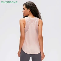 shinbene ultra thin breathable loose workout yoga sport vest women quick dry lightweight running gym tanks top sleeveless shirts