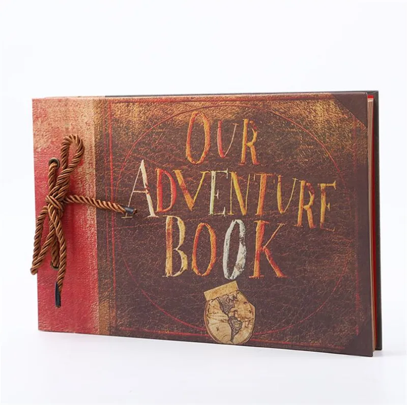 Винтажные листы из крафт бумаги альбом для фотографий Приключения 40 страниц