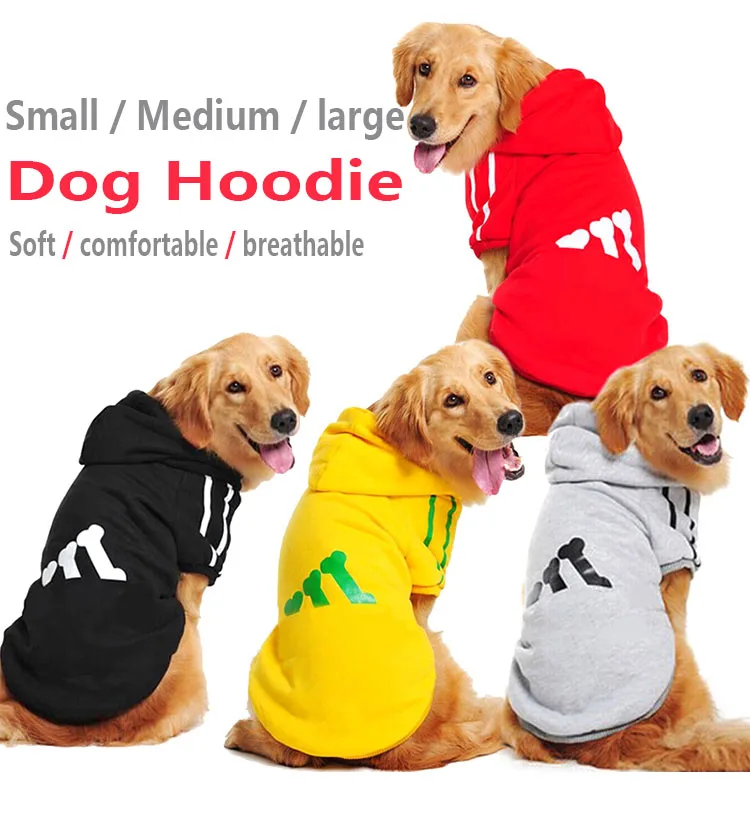 Большая собака Золотая летняя хаски бордер колли осеннее пальто свитер питомец