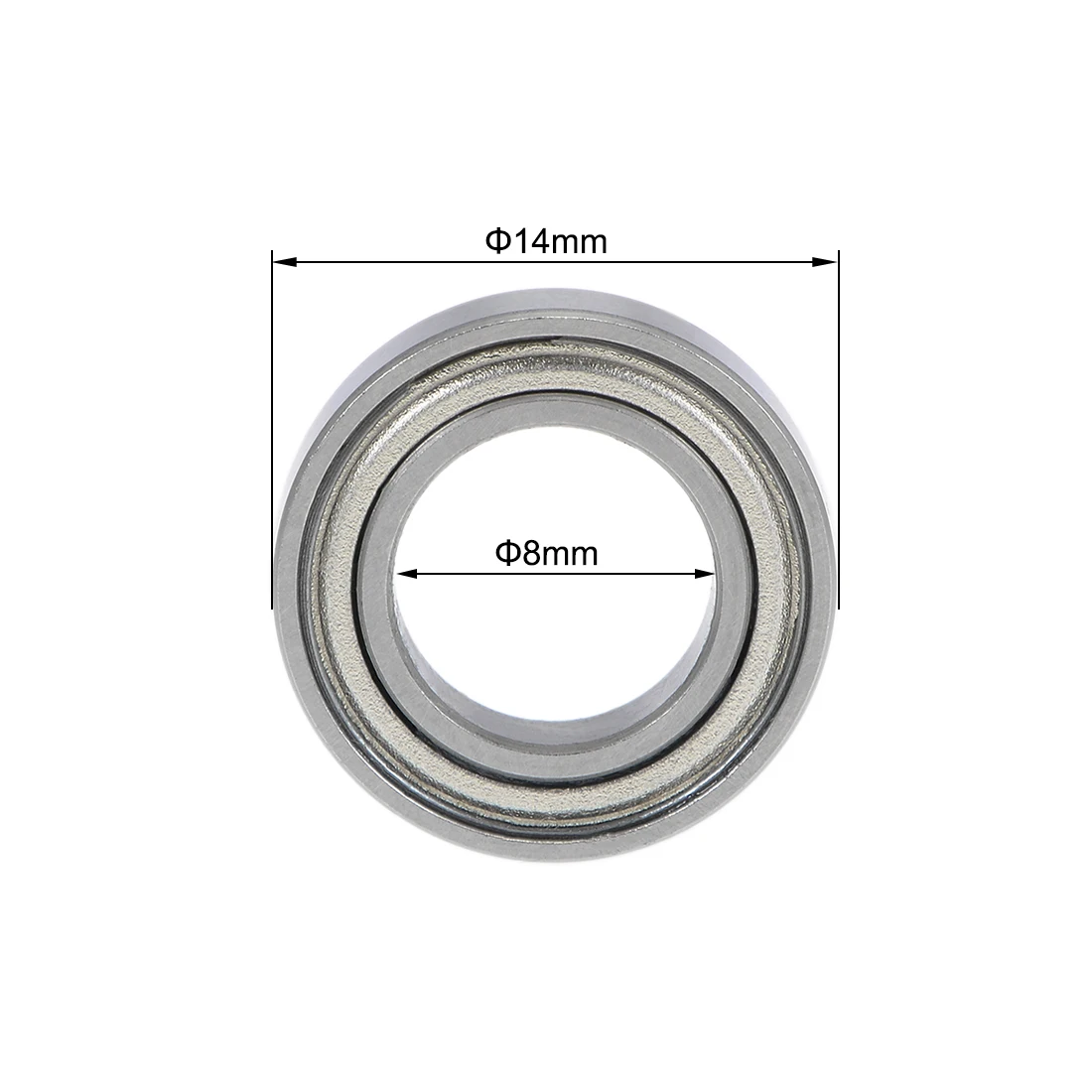 

uxcell 20pcs MR148ZZ Deep Groove Ball Bearings 8mm Inner Dia 14mm OD 4mm Bore Double Shielded Chrome Steel Z2
