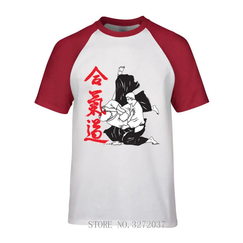Футболка Aikido мужская с коротким рукавом модная тенниска из 2019 хлопка уютная